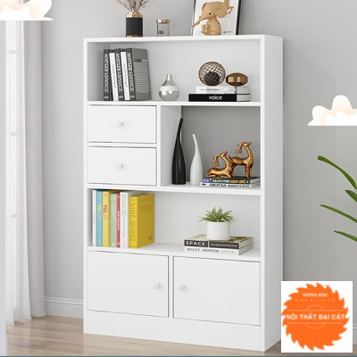 Kệ sách kết hợp hộc tủ KS017