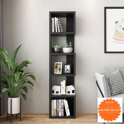 Kệ sách đứng màu xám chì KS024
