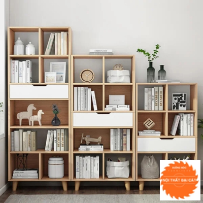 Kệ để sách báo gỗ công nghiệp KS028