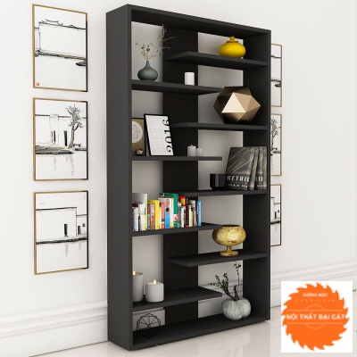 Kệ sách bằng gỗ trang trí gia đình KS030