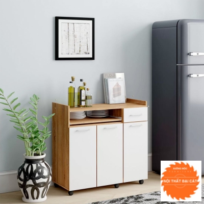 Tủ bếp nhỏ trắng TBN002