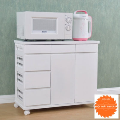 Tủ bếp nhỏ trắng đẹp TBN014