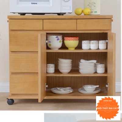 Tủ bếp nhỏ thiết kế bánh xe TBN015