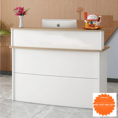 Quầy lễ tân gỗ nhỏ gọn QLT008