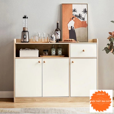 Tủ bếp trắng thiết kế đẹp TBN024
