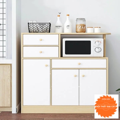 Tủ bếp thiết kế tay nắm TBN027