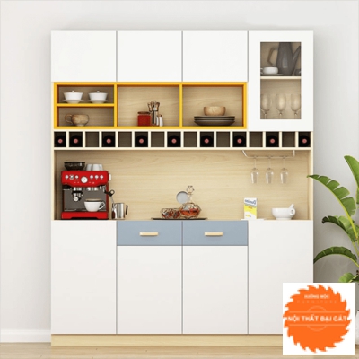 Tủ bếp thiết kế nhiều ngăn, hộc tiện dụng TBN029