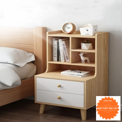 Tab đầu giường cao có hộc kéo T023