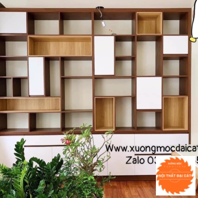 Kệ sách đứng nhiều ngăn thiết kế độc đáo KS054