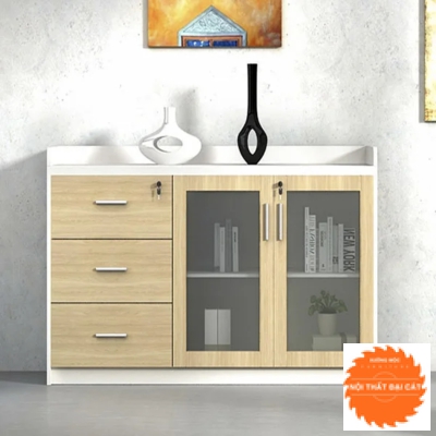 Tủ hồ sơ thấp lộng kính THST011