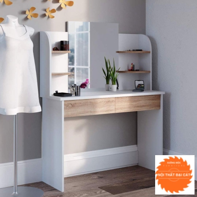 Bàn trang điểm thiết kế gương ở giữa BTĐ033