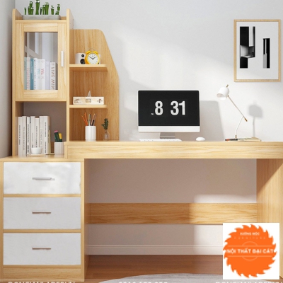 Bàn làm việc kết hợp tủ , ngăn kéo BLV021