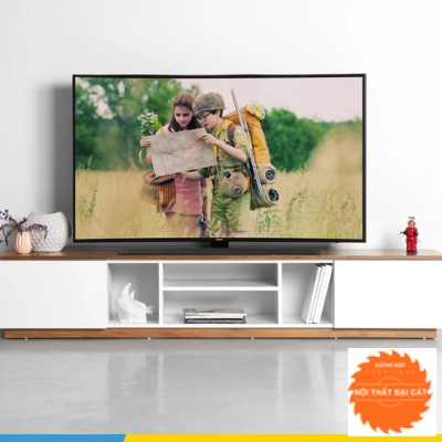 Kệ tivi bằng gỗ màu trắng KTV158