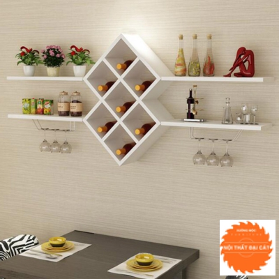 Kệ rượu treo tường thiết kế tinh tế TR018