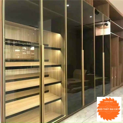 Tủ áo quần nhôm kính cường lực TANK068