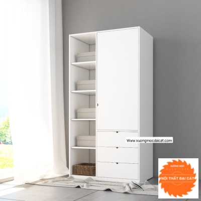 Tủ áo quần hộc kéo kết hợp nhiều ngăn TA086