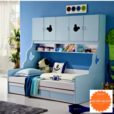 Giường kết hợp tủ nhỏ phía trên GT020