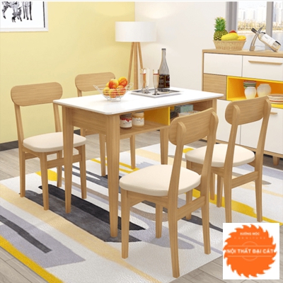 Bàn ăn có hộc hiện đại BA018