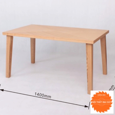 Bàn ăn gỗ cạnh vuông chân vuông BA020