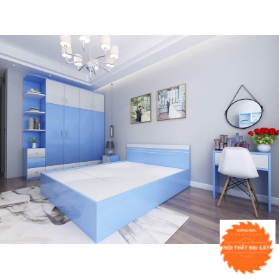 Giường ngủ màu sắc cho bé