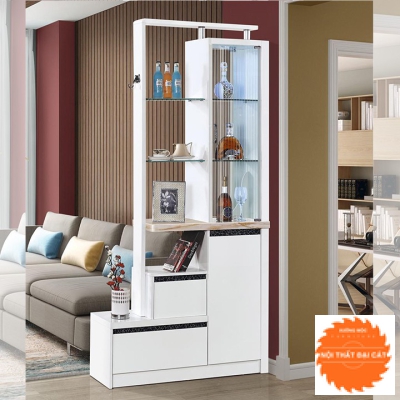 Tủ vách ngăn kết hợp trang trí VN007
