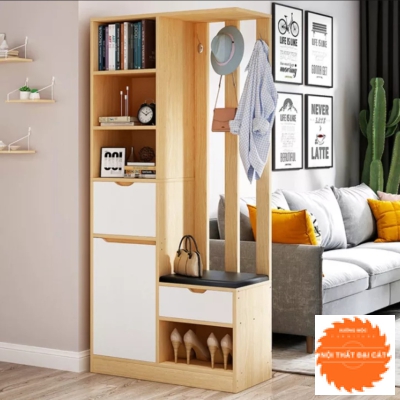 Tủ vách ngăn kết hợp trang trí và tủ giày VN011