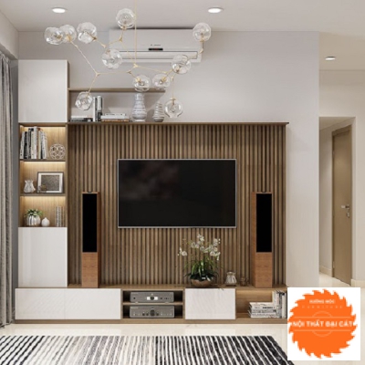 Vách ốp kệ tivi VO026