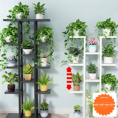 Kệ gỗ để chậu hoa trang trí TTBC018