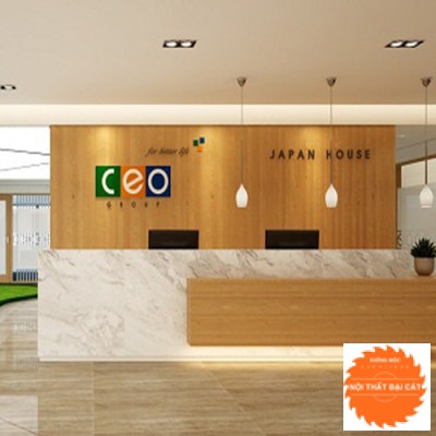 Vách logo cho quầy lễ tân MS0020