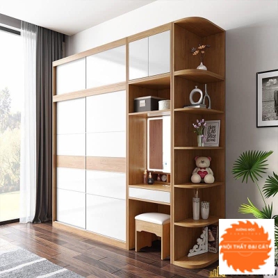 Tủ áo quần kết hợp bàn trang điểm TA096