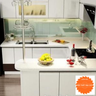 Quầy bar nhỏ kết hợp tủ bếp ĐB010