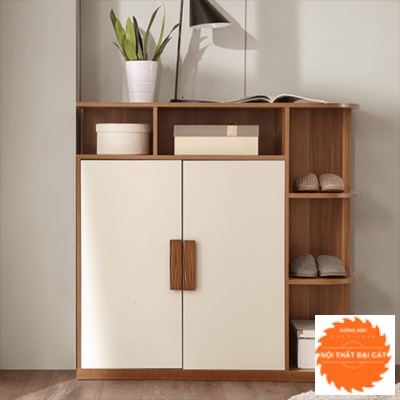 Tủ giày đẹp gỗ màu nâu TG054