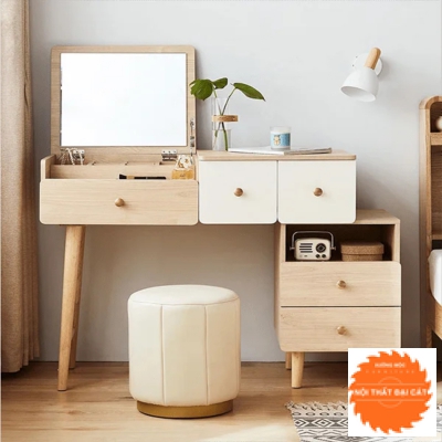 Bàn trang điểm thiết kế giấu gương BTĐ063