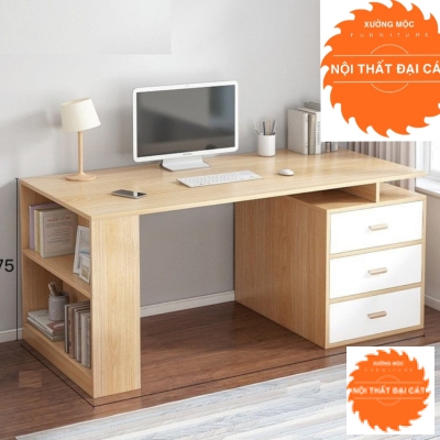 Bàn làm việc thiết kế 3 hộc kéo BLV053