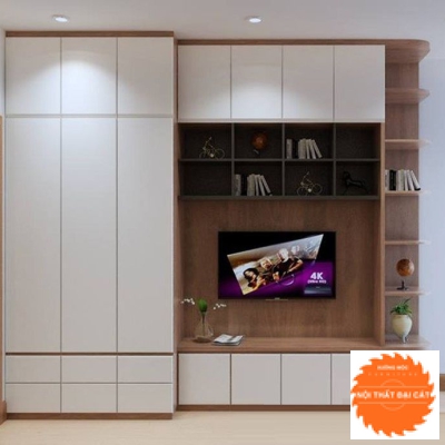 Tủ áo quần kết hợp kệ tivi TA102