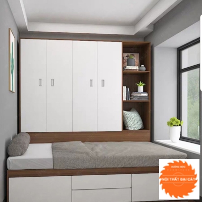 Tủ áo quần kết hợp giường ngủ TA113