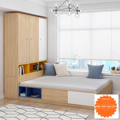 Tủ áo quần kết hợp giường ngủ tiện lợi TA114