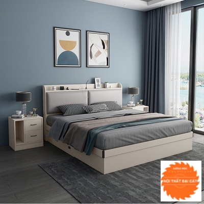 Giường ngủ kết cấu chắc chắn - đa năng G036