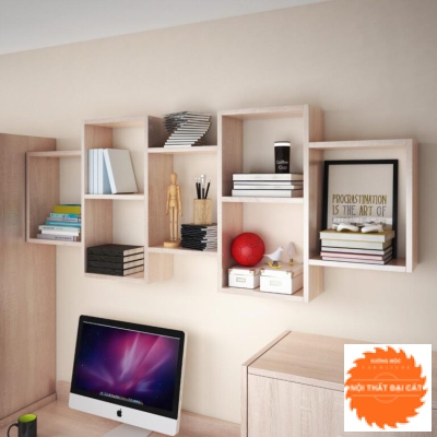 Kệ trang trí treo tường thiết kế đẹp KTT061