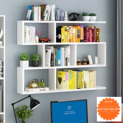 Kệ trang trí bằng gỗ treo tường KTT021