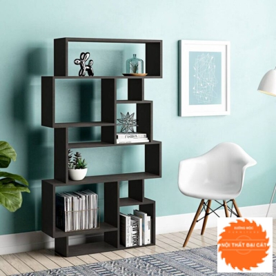 Kệ sách gỗ cồn nghiệp tiện dụng KS077