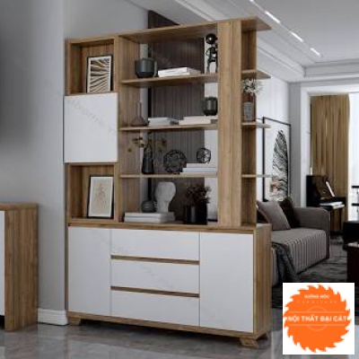 Tủ vách ngăn - tủ trang trí phòng khách VN025