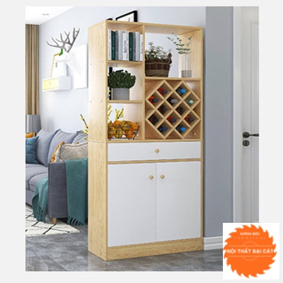 Tủ vách ngăn - tủ rượu trang trí hiện đại VN038