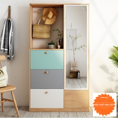 Tủ giày kết hợp gương TG100