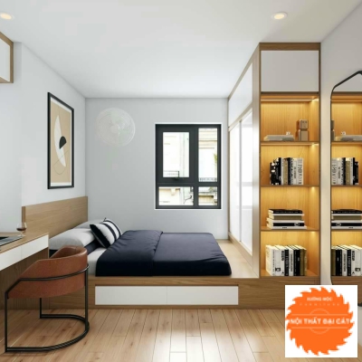 Giường ngủ kết hợp tủ áo quần đẹp G066