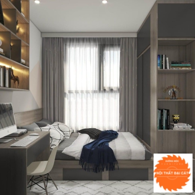 Giường ngủ kết hợp tủ áo quần tiện nghi G070