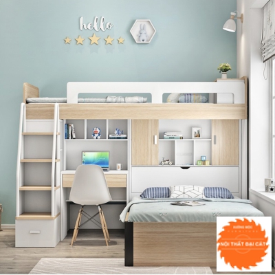 Giường tầng kết hợp bàn học GT032