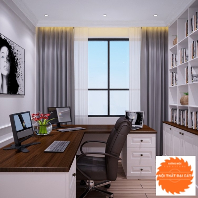 Bàn làm việc tại nhà kèm tủ đựng tài liệu BLV098