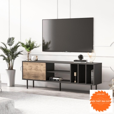 Kệ tivi phòng khách màu xám chì KTV291