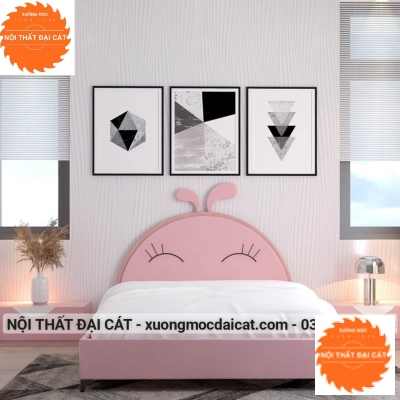 Giường cho bé hình thỏ hồng MS0015 